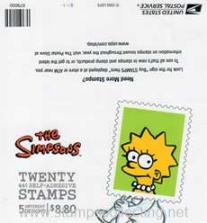 dorso stamps simpsons