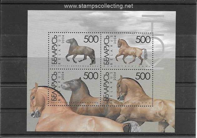 folder bloc de caballos de belarus