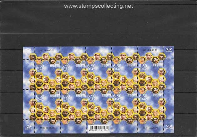 folder 2006  stamps iguales
