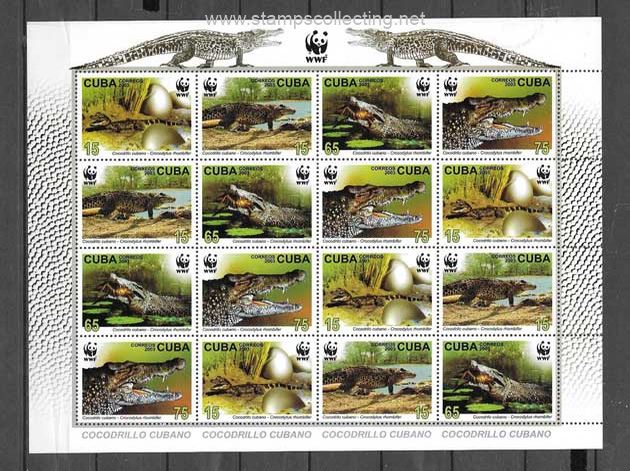 folder de fauna - cocodrilos