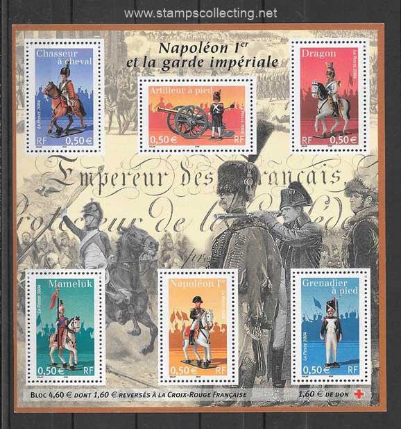 tema militar Napoleón y sus guardias