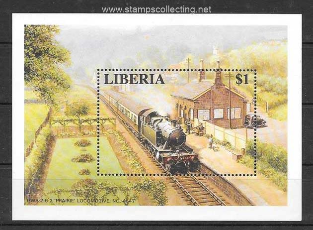 trenes y locomotoras de Liberia