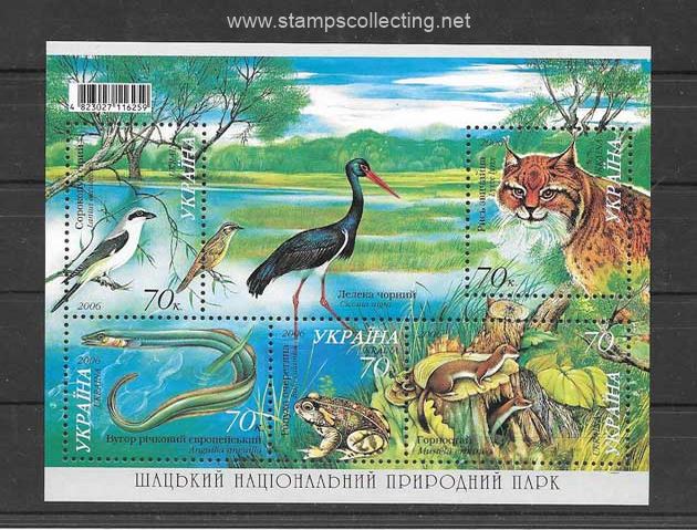 folder de 5 wildlife stamps