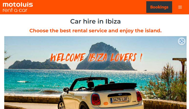 car hire Ibiza Motoluis